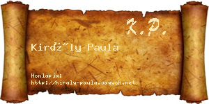 Király Paula névjegykártya